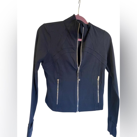 NWT Lululemon define cropped jacket TRUE NAVY Size: 8 - Picture 1 of 5